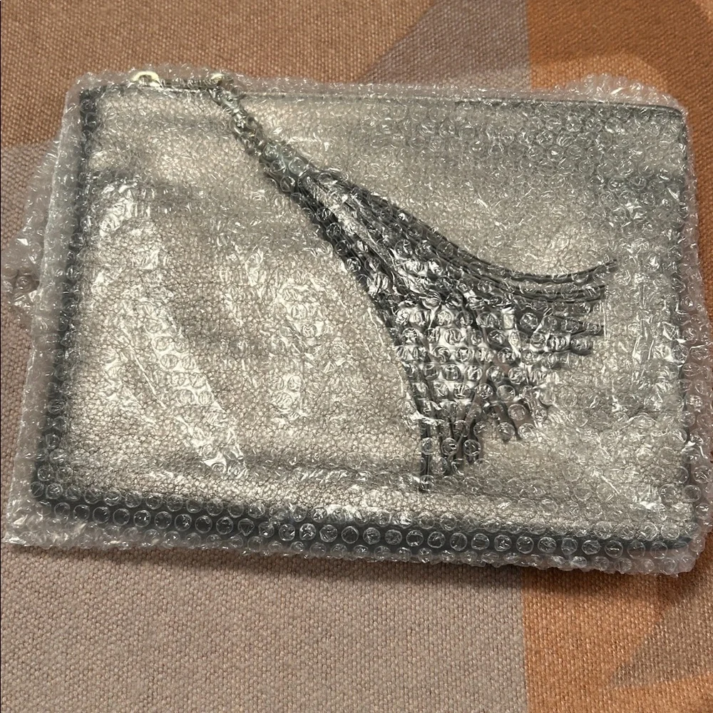 Silver 𝅺Merona clutch faux leather